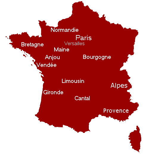 Click on this map of France!