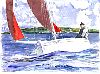 Sailing in Camaret, Spring 2001